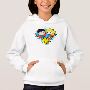 Chibi Superman & Chibi Supergirl Power Up! T Shirt