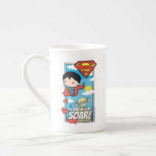 Chibi Superman - du gör mitt hjärta Soar Valentine Benporslin Mugg