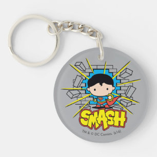 Chibi Superman krossar genom brickmuren