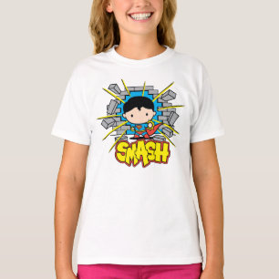 Chibi Superman krossar genom brickmuren Tröja