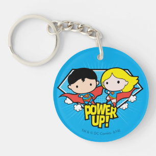 Chibi Superman och Chibi Supergirl Power Up!