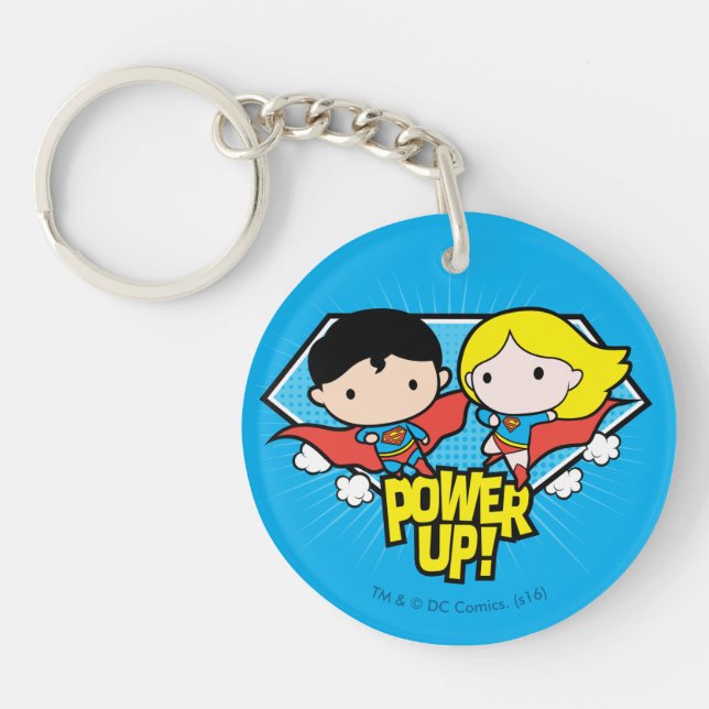 Chibi Superman och Chibi Supergirl Power Up! (Framsidan)