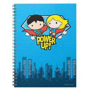 Chibi Superman och Chibi Supergirl Power Up! Anteckningsbok