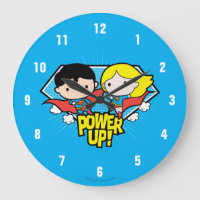 Chibi Superman och Chibi Supergirl Power Up!