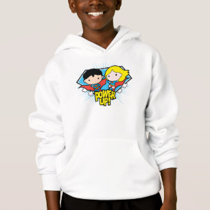 Chibi Superman och Chibi Supergirl Power Up! Tröja
