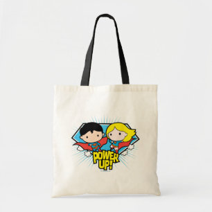 Chibi Superman och Chibi Supergirl Power Up! Tygkasse