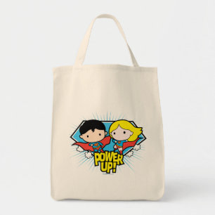 Chibi Superman och Chibi Supergirl Power Up! Tygkasse