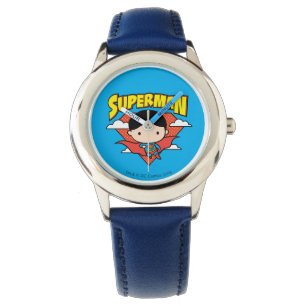 Chibi Superman Polka Dot Shield och Namn Armbandsur
