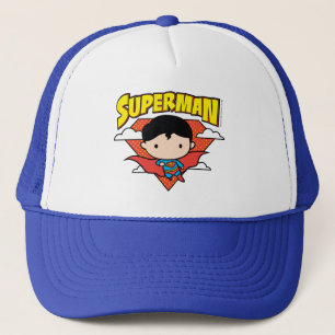 Chibi Superman Polka Dot Shield och Namn Keps
