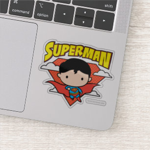 Chibi Superman Polka Dot Shield och Namn Klistermärken