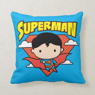 Chibi Superman Polka Dot Shield och Namn Kudde