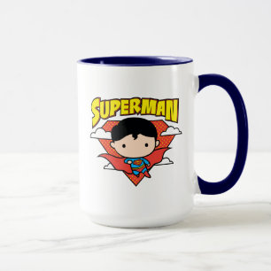 Chibi Superman Polka Dot Shield och Namn Mugg