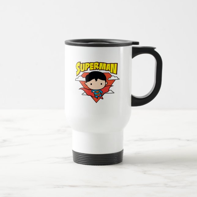 Chibi Superman Polka Dot Shield och Namn Resemugg (Höger)