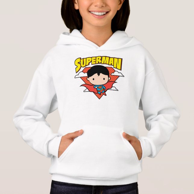 Chibi Superman Polka Dot Shield och Namn T Shirt (Framsida)