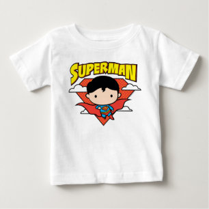 Chibi Superman Polka Dot Shield och Namn Tee
