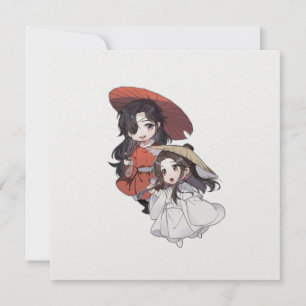 Chibi Tgcf Platt Semestkort Julkort