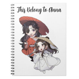 Chibi Tianguan Cifu  Spiral Photo Notebook Anteckningsbok