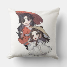 Chibi Tianguancifu Throw Pillow Kudde