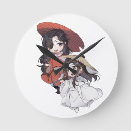 Chibi Tianguang Cifu Wall Clock Rund Klocka