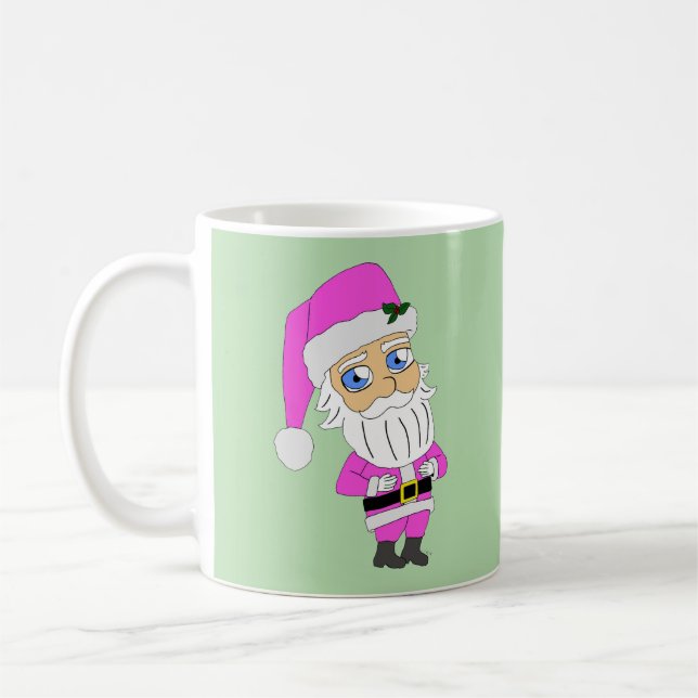 Chibi Tomte i rosa kostym Kaffemugg (Vänster)