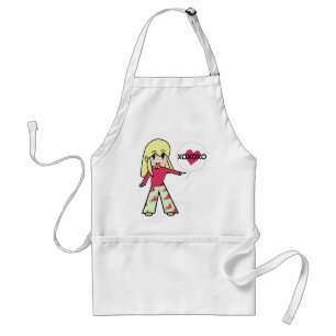 Chibi Valentine Hearts Förkläde