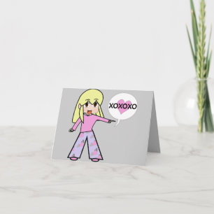 Chibi Valentine Helgkort