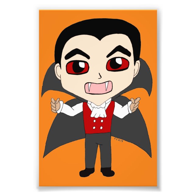 chibi vampyr fototryck (Framsidan)
