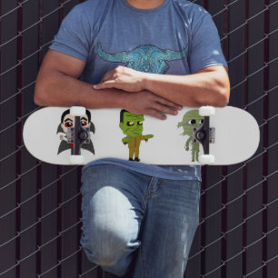 Chibi vampyr, monster och mamma mini skateboard bräda 18,5 cm