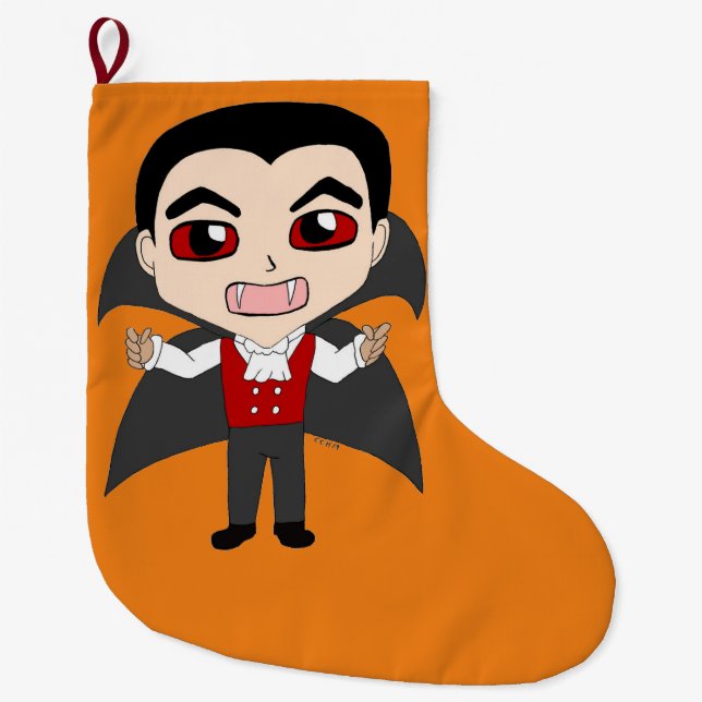 chibi vampyr stor julstrumpa (Framsidan)