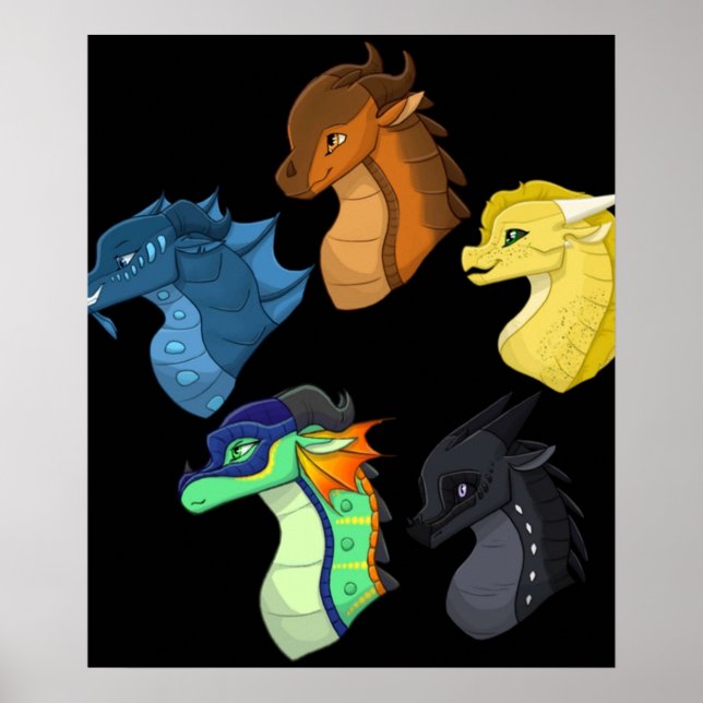 Chibi vingar av drakbruslastik poster (Framsidan)