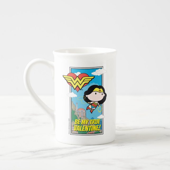 Chibi  Woman - Berätta sanningen Valentine Benporslin Mugg (Vänster)