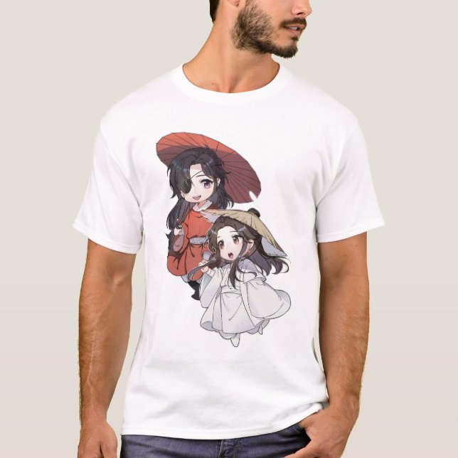 Chibi Xie Lian & Hua Cheng T Shirt (Framsida)