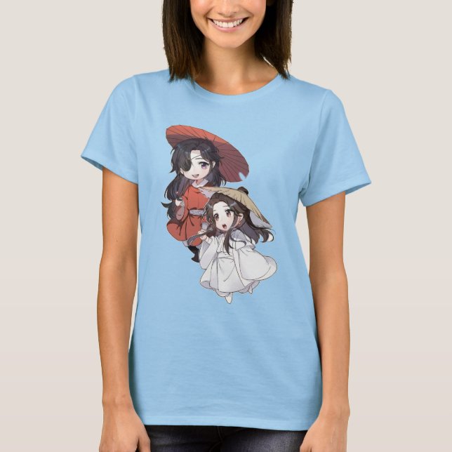 Chibi Xie Lian & Hua Cheng -  T Shirt (Framsida)