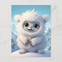 Chibi Yeti Postcard Vykort
