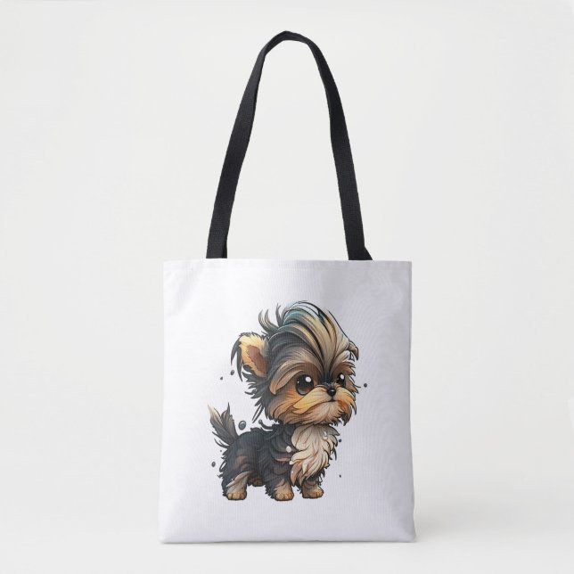Chibi Yorkshire Terrier Tygkasse (Framsida)