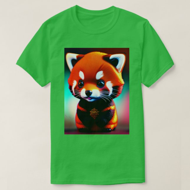 ChibiChibi Red Panda Fluffy T Shirt (Design framsida)