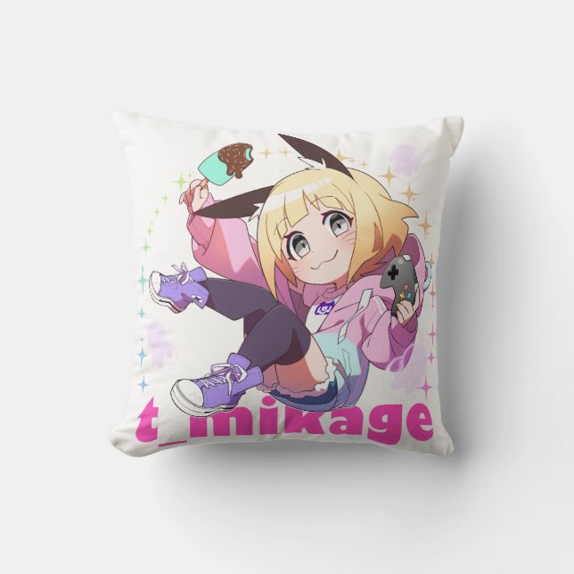 Chibikage Throw Pillow クッション Kudde (Framsida)
