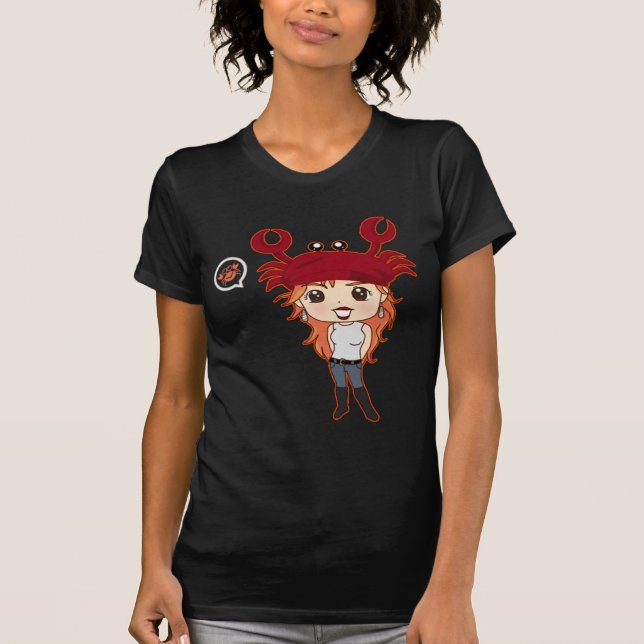 chibizodiaccancer tee shirt (Framsida)