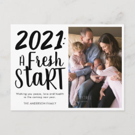 Chic 2021 - Nyårsfoto för nystart Helg Vykort
