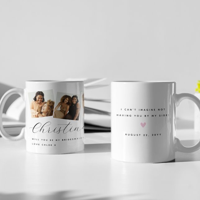 Chic 3 Foto Vill du vara min brudtjänsteflicka Min Kaffemugg (Skapare uppladdad)