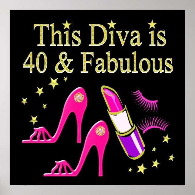 CHIC 40 OCH FABULÖS MODE QUEEN-KONSTRUKTION POSTER (Framsidan)