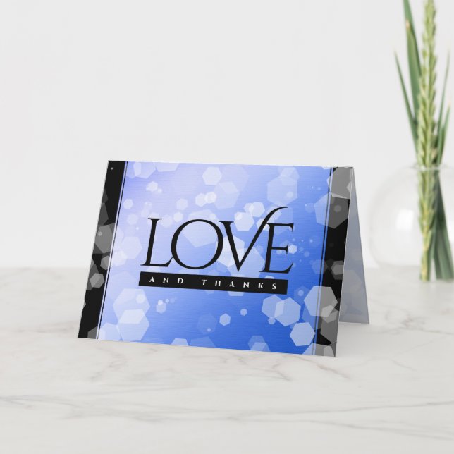 Chic 45:e femtioårsdagen av Sapphire-Bröllop Tack Kort (Framsida)