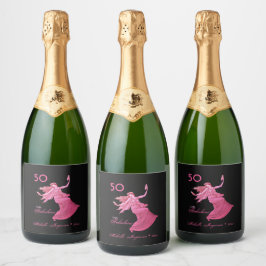 Chic 50:e födelsedag Rosa Kvinna Dancer Personal N