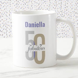 Chic 50:e Personligen på födelsedag Kaffemugg