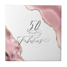 Chic 50 Fabulous Ro Guld Glitter Agate-skript