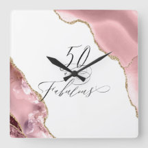 Chic 50 Typografi av Glitter i Ro Guld med släktet