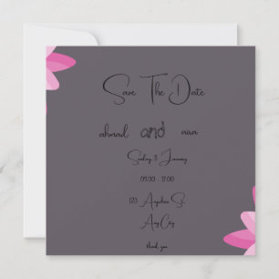 Chic 5,25 x 5,25-tums platt inbjudan - halvblank F