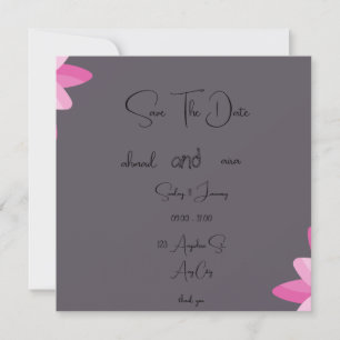 Chic 5,25 x 5,25-tums platt inbjudan - halvblank F