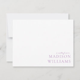 Chic A Note from Script Typography Lila Note Anteckningskort