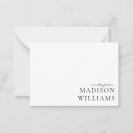 Chic A Note from Script Typography Note Card Anteckningskort